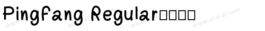 PingFang Regular字体转换